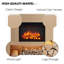 FLAMME Beadell Electric Fireplace with surround with 2kW Fireplace Heater Multiple Colours Available-185138168-185138170
