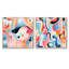 Dabin - Ensemble de 2 collages abstraits carrés-101847691-101847692