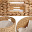 Repose-pieds de rangement en jacinthe tissé à la main moderne avec couvercle Josie 18 po Josie-118394838