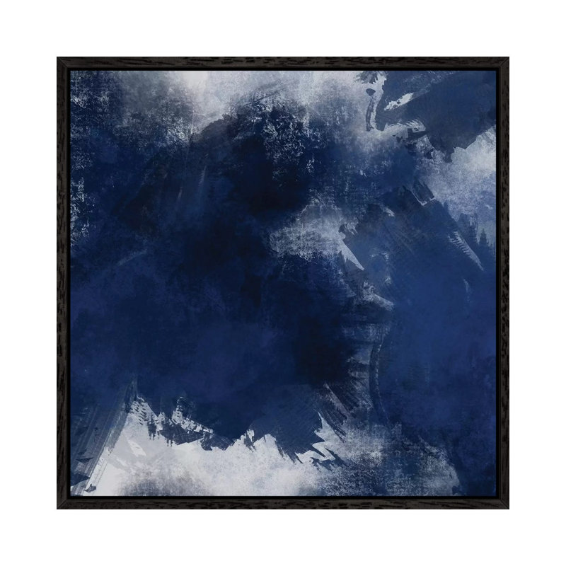 Super Splash I by Marcus Prime - Painting on Canvas, 93.98cm H x 93.98cm W x 3.81cm D, Black Framed