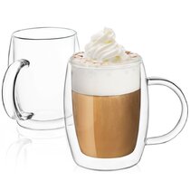  JoyJolt Mandalorian Mystic Grogu 13.5oz Coffee Mug, Double Wall  Mug Set of 2. Large Espresso Cups, Cappuccino or Latte Cup. Mandalorian  Star Wars Mugs, Glass Coffee Cup, Insulated Coffee Mug 