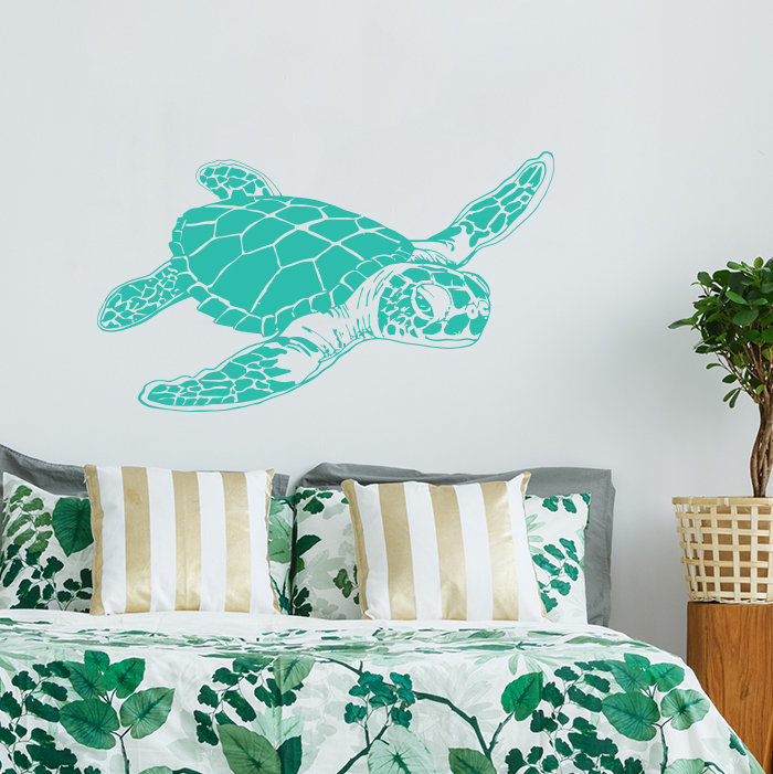 Décalcomanie murale tortue de mer, Menthe