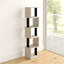 Chane Wall-Mounted Bookcase with 5 Shelves | Modern Storage Unit for Home or Office-37809542