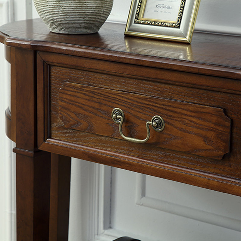 Console rétro avec 1 tiroir, H 33,86 po x l 43,31 po x P 13,78 po