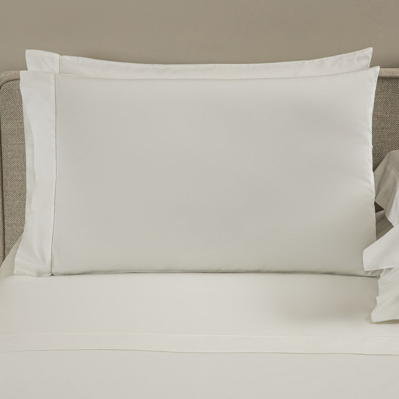 Single Ajour Pillowcase , Standard, Milk