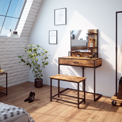Haleakal Dressing Table with Mirror