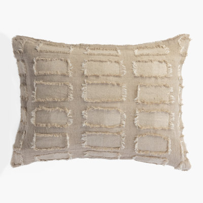Halimton Fringed Reversible Throw Pillow