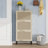Rattan 3 Door Shoe Rack, Freestanding Modern Shoe Storage Cabinet, For Entryway-498341446