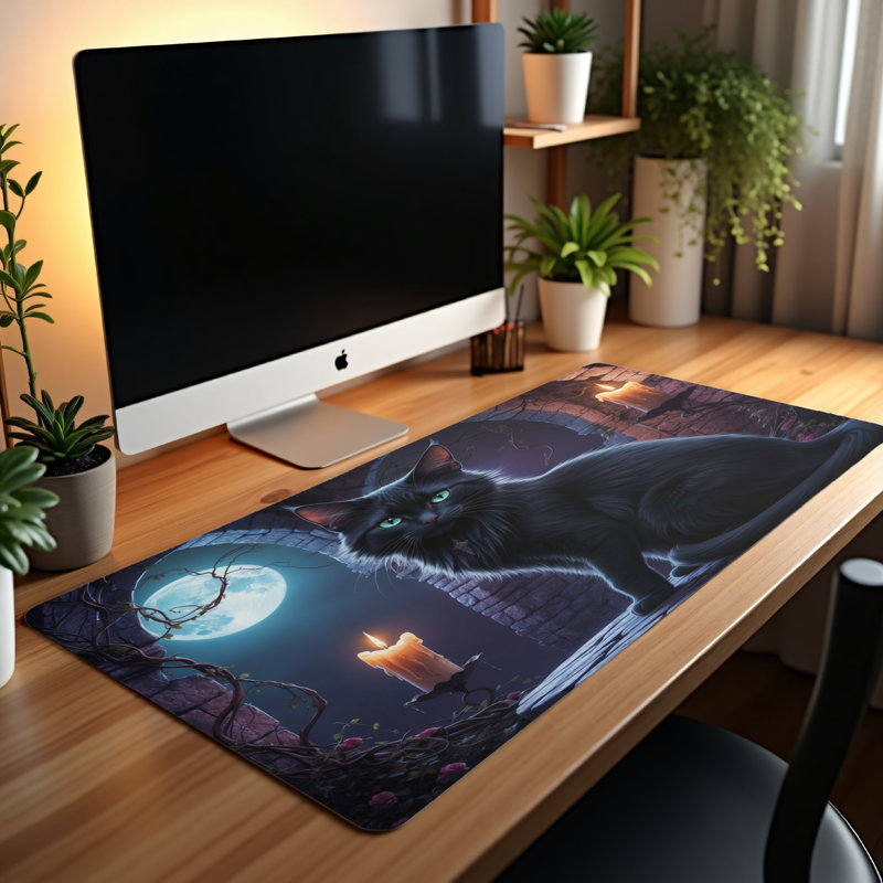 Polyester Desk Pad, 14.4x12.1
