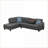 Sectional Sofas, 98” Wide Left Hand Facing 2-Piece L-Shaped Sofa &amp; Chaise | Dark Gray Linen Lawson-492851954