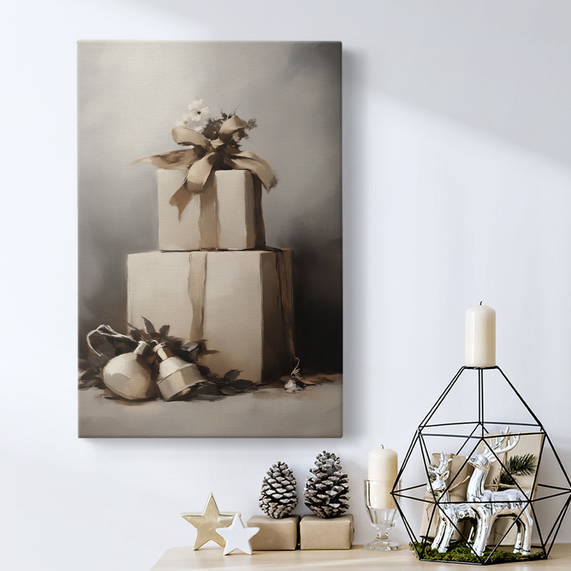 Art des Fêtes de Noël - Toile tendue avec châssis - Série 2-LXXXVI, H 12 po x l 8 po