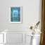 Cerulean Corridor I Framed Graphic Art-1179625034-1239605565