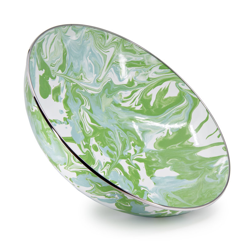 Modern Monet Enamelware Serving Bowl