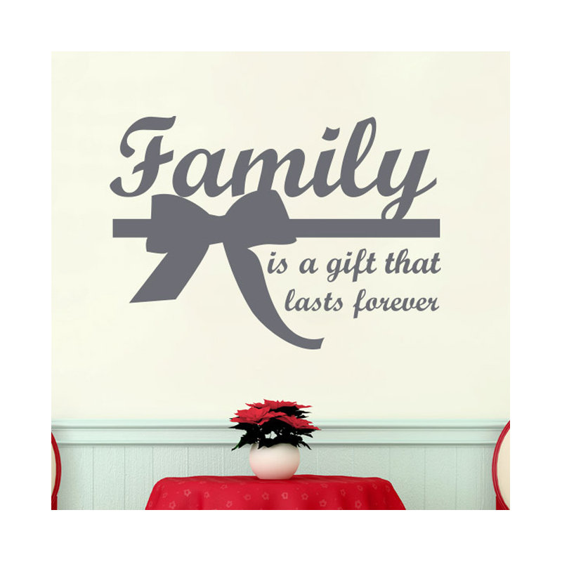 Wall Decal, Grey, Large