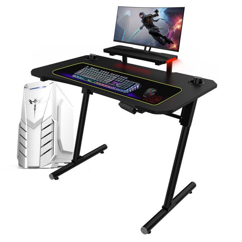 Rausch Adjustable Metal Base Computer Desk