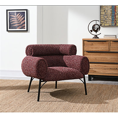 Chaise en tweed marron Mardi (chaise incluse seulement)