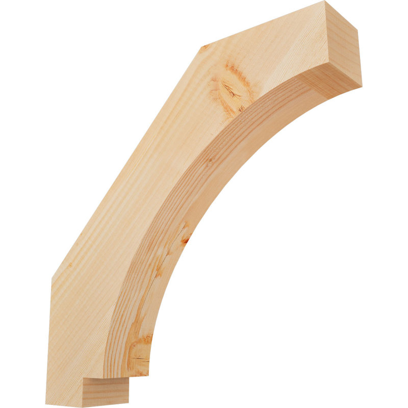 Attelle impériale du genou, Sapin de Douglas, Lisse, H 18 po x l 3,5 po x P 18 po