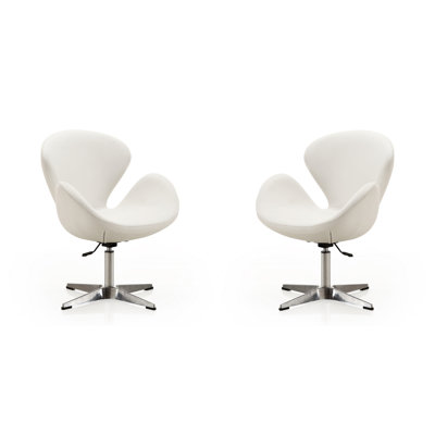 Fauteuil ballon pivotant en cuir Raspberry Vegan