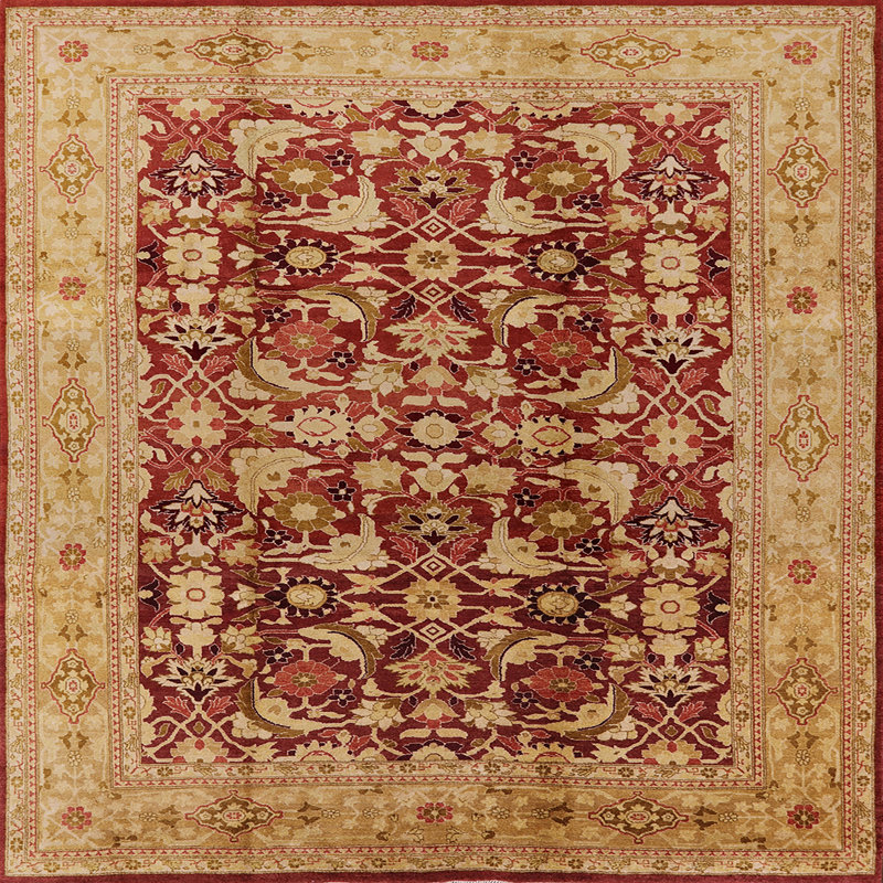 Snari Oriental Indoor Rug, Square 4'