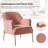 Cleo 26" Wide Contemporary Chair with Recessed Arms-530174132