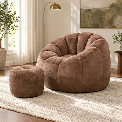 Fauteuil à billes avec sac à billes en compression 40 po Compression