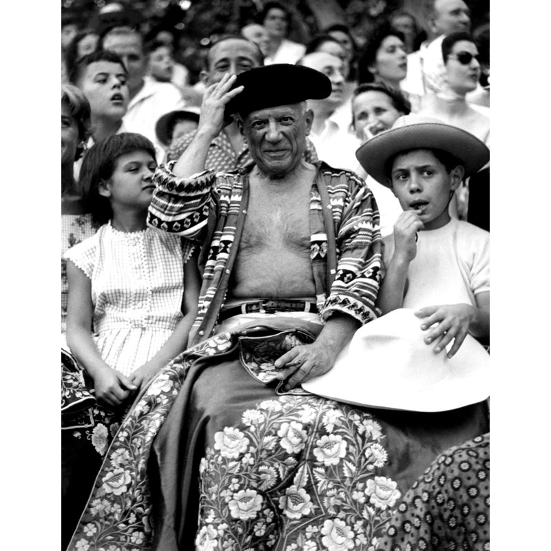 Pablo Picasso aux corrida - photographie non encadrée, H 10 po x l 8 po