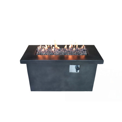 Concrete Propane/Natural Gas Outdoor Fire Pit Table