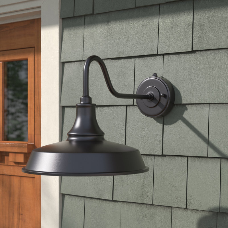 Gunnora Steel Wall Light, 12.25" H x 15" W x 23" D, Dark Bronze