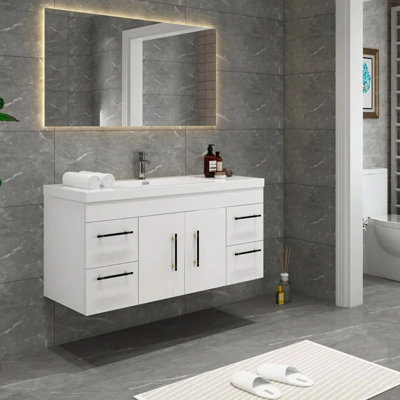 Ensemble de meuble-lavabo simple mural 47 "47"