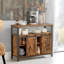 Multipurpose Kitchen Sideboard Buffet Cabinet With Sliding Barn Doors