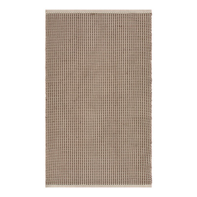 Tapis lavable en coton tissé Griss