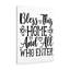 Bless This Home And All Who Enter - Wrapped Canvas Print-340948258