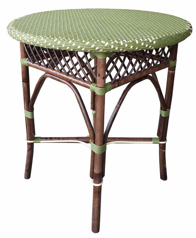Table de bar en verre Minturn, Vert