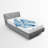 Ambesonne Fish Fitted Sheet 2-Pack Abstract Betta Splenden Blue Azure Blue-106772015