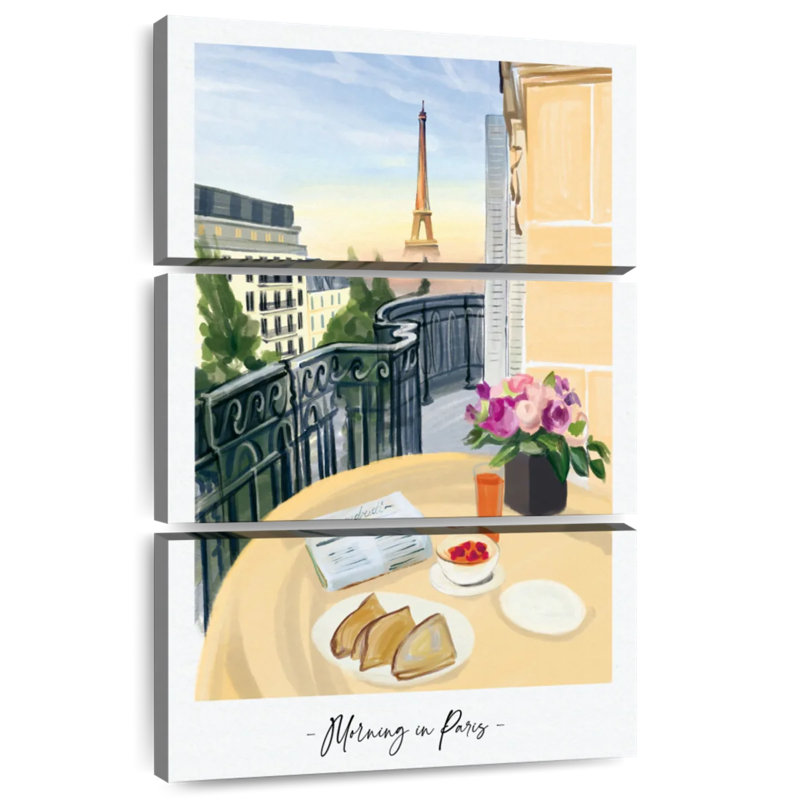 Sireci Paris View Breakfast, 38" H x 24" W