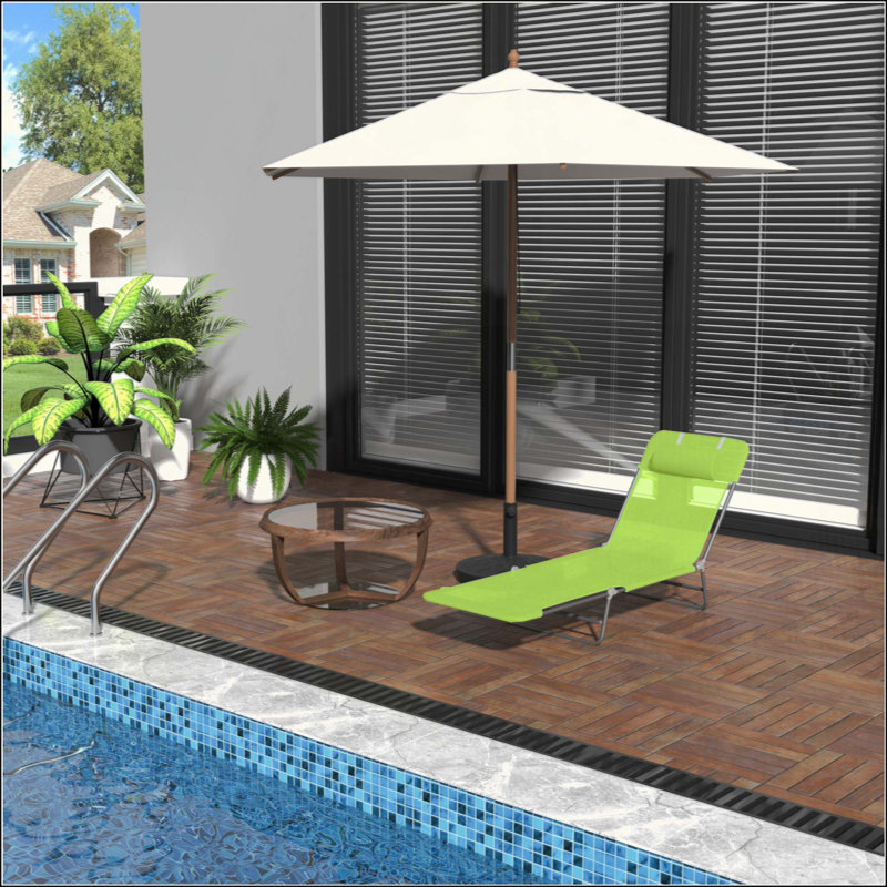 Méridiennes pliantes Sun Lounger, Vert