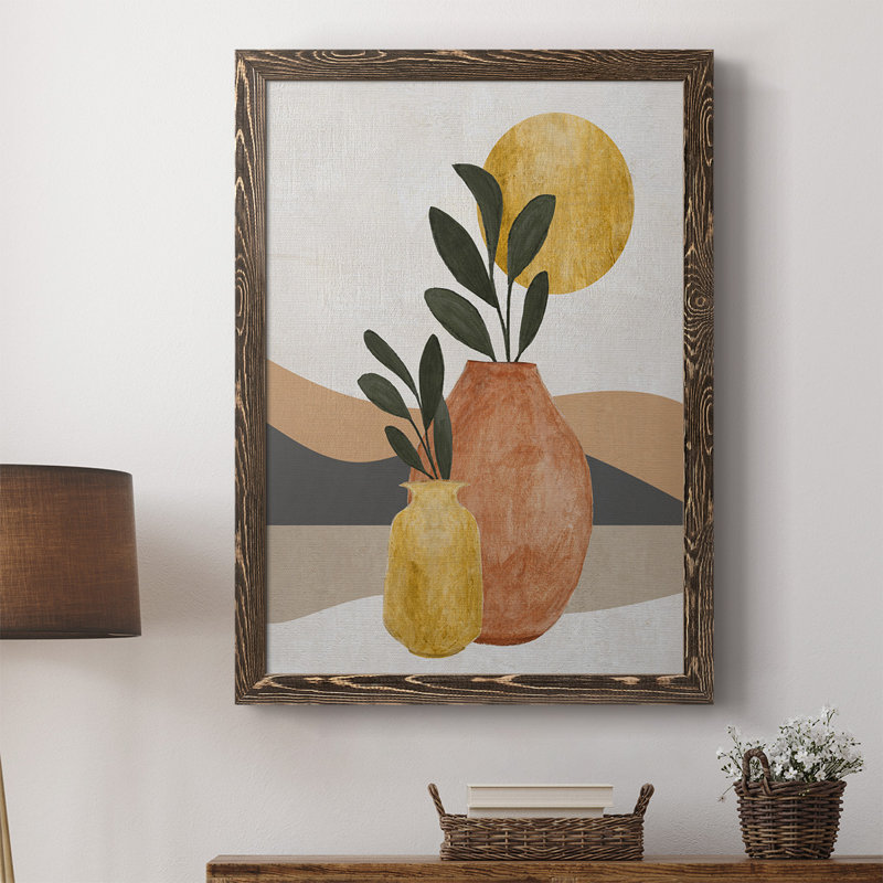 Adobe Moon II - reproduction d'un cadre photo sur toile, H 37,5 po x l 27,5 po x P 1 po, Noyer