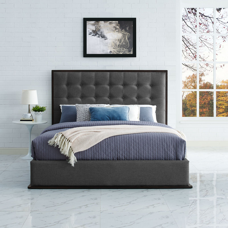 Modway Madeline Upholstered Bed, Smoke