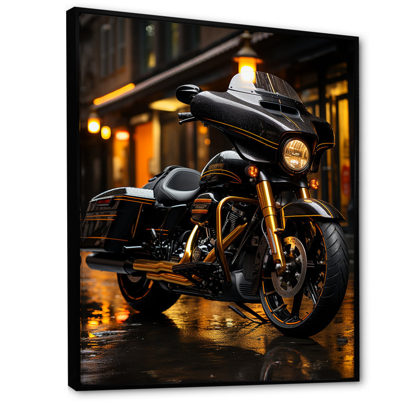 Moto Urban Streetster, H 44 po x l 34 po x P 1,5 po, Cadre flottant noir