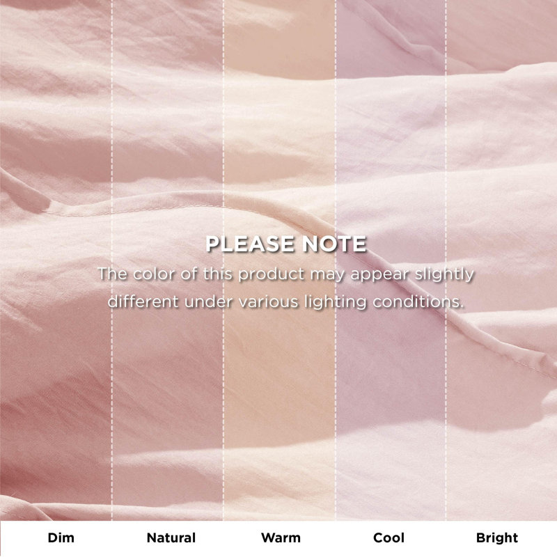 Bedsure Pinch Pleat Comforter Set Boho Bed-in-A-Bag Bedding Set with  Pillowcases for All Season, Light Pink