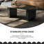 Table basse 55,12 po Modern Black-998927052