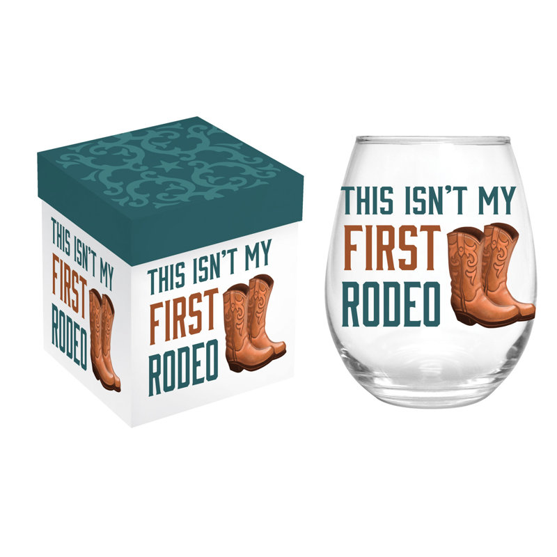 Boîte-cadeau en verre sans pied Rodeo, 17 oz