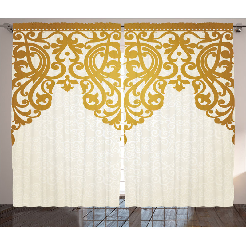 Semi-Sheer Rod Pocket Curtain Panels, 54" x 108"