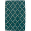Tapis moderne bleu sarcelle touffeté à la main 5X8 Teal