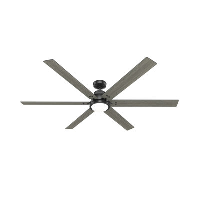 Gravity 6 - Blade Ceiling Fan with LED Light Kit and Handheld Remote and Wifi Smart Fan