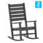 Chaise berçante en plastique Collis-88857864