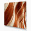 Diagonalstripes rouille crème beige, art mural sur toile-120512226