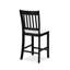 Table de bout moderne de 5 pièces avec table carrée et chaises rembourrées à finition bicolore brun foncé pour les repas à la maison avec sièges en bois crème +
