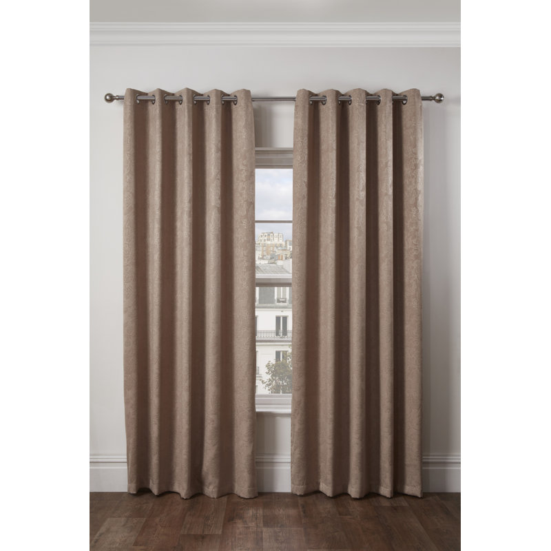 Mcintosh Sheer Curtain Pair, 116 W x 137 D cm, Taupe