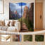 Paravent pliant à 4 panneaux, séparation de pièce, paysage du parc national de Zion, Utah, toile, cloison de protection autoportante, séparation d'intimité